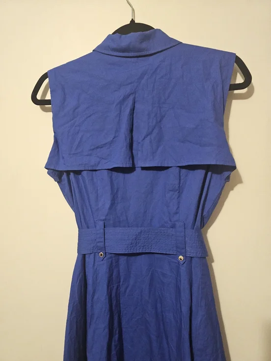 Karl Lagerfeld Paris Belted Trench Style Midi Dress Size 6 - Picture 6 of 11